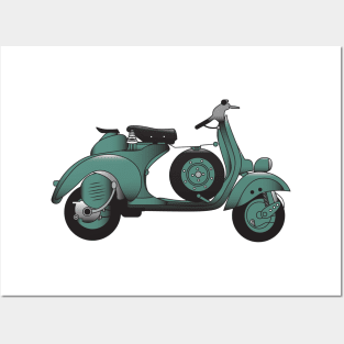 Vespa 125 "Six Days" Posters and Art